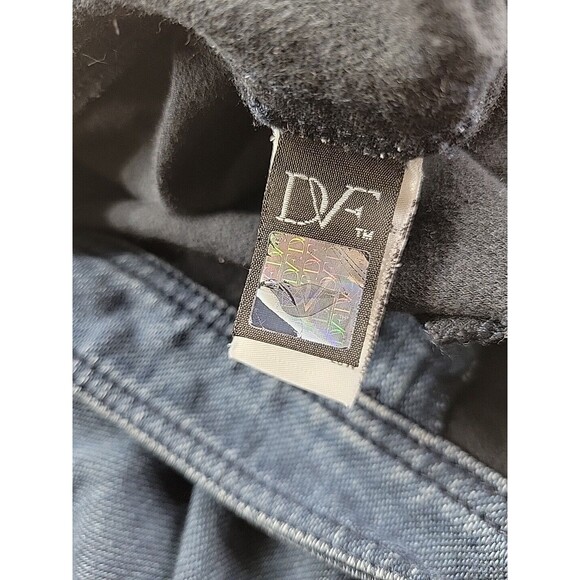 Diane Von Furstenberg Skinny Jean Lightweight Denim Stretch Women's 8 Side Zip - Picture 8 of 13